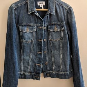 NWOT: PAIGE Aveline Distressed Denim Jacket